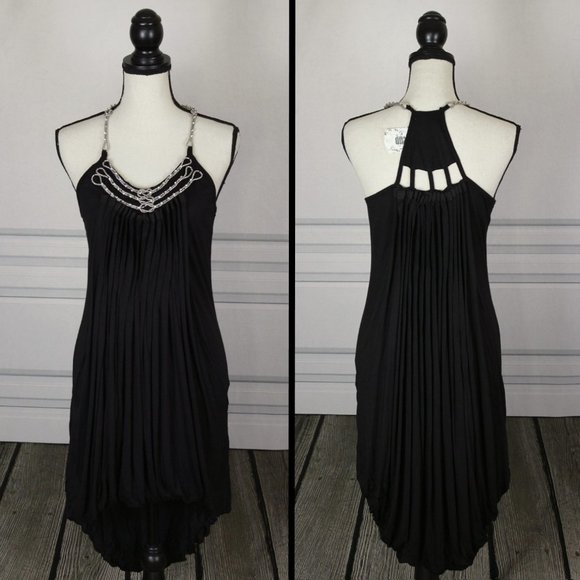 Monereno Dresses & Skirts - NWT Monereno Black Embellished Hi-Lo Dress Large